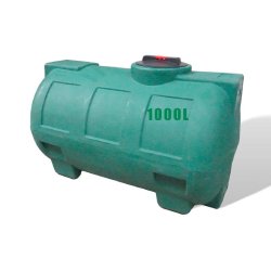 Réservoir eau de pluie PE type CHO 1000L - Vert - Polyéthylène - Non enterrable