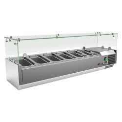RM GASTRO Vitrine refrigerée de comptoir 6 x GN 1/4 REDFOX - MCH 4140 - REDFOX - 0615402334068