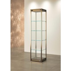 VITRINE COLONNE NOIRE - L 45 P 45 H 190 CM STM45V-N
