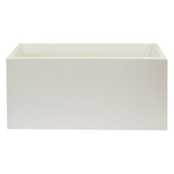 WellHome - Pot de fleurs en polyéthylène blanc 80x40x40 cm - blanc PLS031