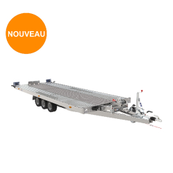 Porte voiture SARIS AT 580 200 3 K - basculement hydraulique - 3 essieux - PTAC 3500 kg - 580 x 200 cm - Référence AT 580 200 3500 3 K