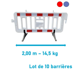 Barrière de sécurité en plastique 14,5 kg