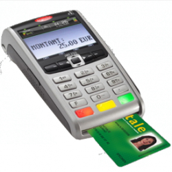 Terminal bancaire portable Ingenico IWL 250 SP - technologie IP, homologué Sesam Vitale et multi-cartes