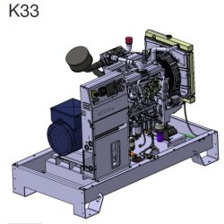 K33 groupe électrogène industriel - SDMO - moteur KOHLER KDI - tension 400/230 V - fréquence 50 Hz