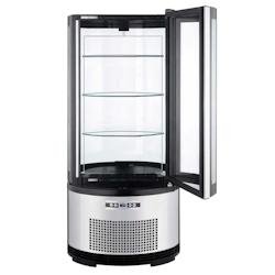Vitrine verticale réfrigérée sur comptoir circulaire - 450x450x985 mm - 190 W 230/1V - 13809660 Eurast - multicolore multi-matériau 13809660