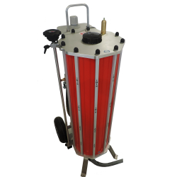 Aérogommeuse - TRILOGY 60 - Triple technologie SEC, H2O, HELIX avec capacité 60L