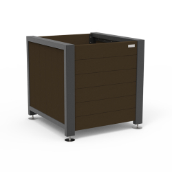 Jardinière Harmonie - Contenance 0.47 m3 - Référence HA-JA-02 - Structure acier gris sablé 900