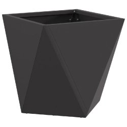 Helloshop26 - Jardinière moderne 30 x 30 x 30 cm extérieure avec stabilité design épuré en acier noir 02_0053048 02_0053048 - noir acier 3000237729351