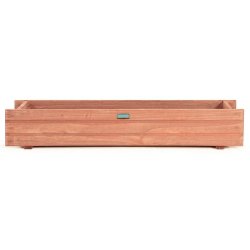 Helloshop26 - Jardinière rectangulaire bac à fleurs 91,5 x 18 x 16 cm facile à nettoyer style moderne en bois de sapin marron 20_0020796 - marron B