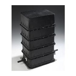 Regard Modulo Mono Comptage - Hauteur Fixe 450 mm - Couvercle 0.5 T - Matériaux Synthétiques Armés Fibres de Verre
