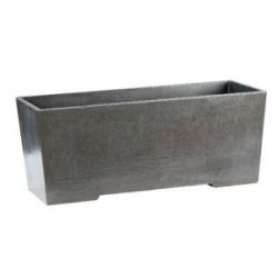 Bac jardinière en béton ciré Grandon 292 - 70x25x25 cm - Aspect ciré, solide et hydrofugé