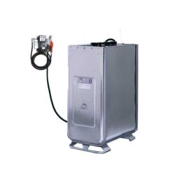 Cuve à fioul COMBI 1000L - double paroi - station murale - pompe 56L/min