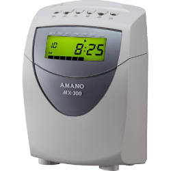 Pointeuse autonome MX-300 - Calculateur d'heures sur fiches cartonnées - Capacité 50 personnes