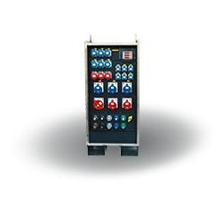 114-07-221 - Coffret de distribution en acier inoxydable - Indu Electric avec châssis et options avancées