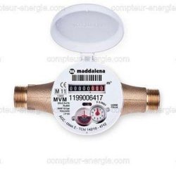 Compteur d'eau volumétrique MID R400 Maddalena - MVM - précision dès très bas débits, calibres DN15 à DN40