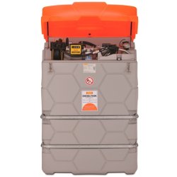 Cuve double paroi 1500L - Station de ravitaillement gasoil 230V avec enrouleur automatique et accessoires