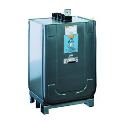 Cuve de stockage de carburant 400L - rétention intégrée - acier galvanisé et PEHD