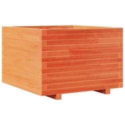 Helloshop26 - Jardinière bac lit surélevé plantes fleurs terrasse jardin cire 70 x 70 x 49,5 cm bois de pin massif marron 02_0038493 - marron Bois