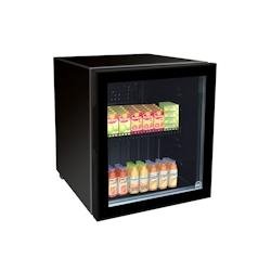 Iarp Vitrine de comptoir COUNTER 50 GLASS BLACK, 435 x 500 x 494 mm, statique, noir, présentation de boissons et produits frais - 8027803746128