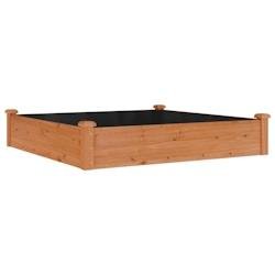 Helloshop26 - Jardinière bac lit surélevé plantes fleurs terrasse jardin de jardin doublure 120 x 120 x 25 cm bois massif sapin 02_0039832 - Bois m