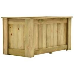 Helloshop26 - Jardinière surélevée 100 x 50 x 50 cm bois de pin imprégné 02_0000841 - Bois massif 3000071741533