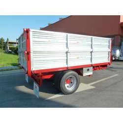 VCM60 Remorque agricole - Vendrame - 6.000 kg - Caisse 350x200 - Homologation routière - Freinage hydraulique