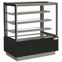 Vitrine pâtissière 790 L - Vitrage droit 3 étagères - L. 1800 mm - EDEN700