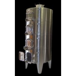 Cuve compartimentée en inox 304L ou 316L - 10 hl à 750 hl - Fond plat, conique ou cuillère