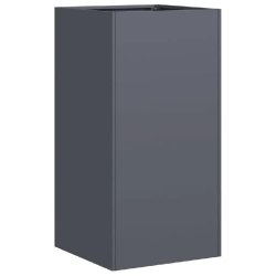 Helloshop26 - Jardinière moderne 40 x 40 x 80 cm avec fond ouvert stabilité accrue jardin extérieur en acier laminé à froid anthracite 02_0051494