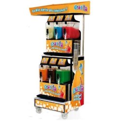 STAND COMPLET À GRANITAS AVEC 2 MACHINE À 3 RÉSERVOIRS - SOVAUDA