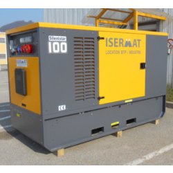 Groupe électrogène triphasé 91-120 KVA - énergie diesel - à louer - haute autonomie