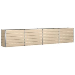 Helloshop26 - Jardinière rectangulaire moderne utilisation extérieure 480 x 50 x 45 cm en acier galvanisé ivre 02_0059161 - acier 3000240980824