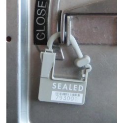 Scellé de sécurité Unisto Padlock 3 - indicateur de fraude en polypropylène - longueur fixe