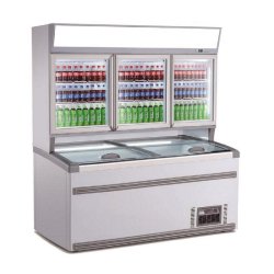 Vitrine murale frigorifiques blanc 3 portes en verre - 7455.2525