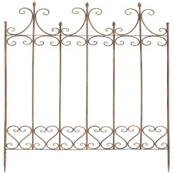 Décoshop26 - Treillis de jardin support plantes grimpantes décoration métal marron vieilli 10_0003879 - métal 3000251823035