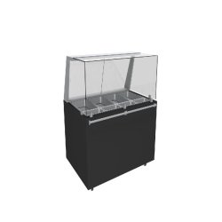 ITALCONCEPT L2G Meuble Refrigere Ferme Vente  Plats Cuisines , 860 x 1125 x 1000mm - 3616350152800