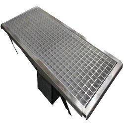 L2G Caniveau Inox Grille A Dechets Amovible, Siphon, 20 x 1000 x 400mm - 3616350025128