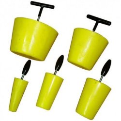 Obturateur conique - ensemble de pinoches réutilisables en polyuréthane  - rmvpi3570mb