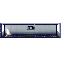 Container tribune 20 pieds ou 40 pieds robuste et modulable conçu pour les festivals, concerts, événements sportifs et autres manifestations