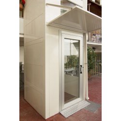 Mini-ascenseur autoportant avec une course maximale de 12 m - arealift - Domoflex outdoor
