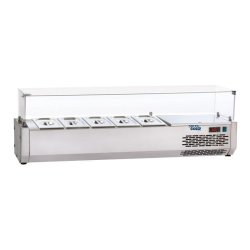 Vitrine réfrigérée pour tables à pizza 5 GN1/3 SOFRACOLD Sofraca