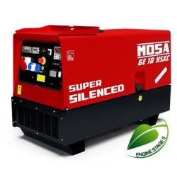 Groupe électrogène diesel YANMAR 3TNV80 - MOSA - fréquence 50 Hz - 9.5 kVA triphasé - Refroidissement à eau
