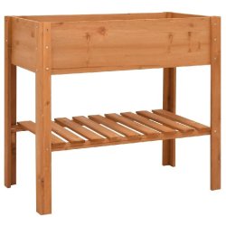 Helloshop26 - Jardinière à 2 niveaux pratique balcon cuisine 88 x 43 x 80 cm en bois de sapin naturel 02_0045933 - Bois massif 3000233965654