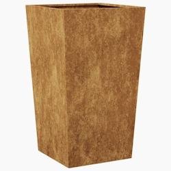 Helloshop26 - Jardinière bac lit surélevé plantes fleurs terrasse jardin 45 x 45 x 75 cm acier corten Marron 02_0037610 - acier 3000213907483