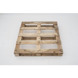 Palette en bois légère - Bord franc - Charge maximum 300 kg - 80 x 100 cm