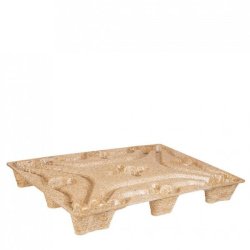 Palette moulée en bois emboîtable - Dynamique : 250 kg, Statique : 750 kg - Normes NIMP 15
