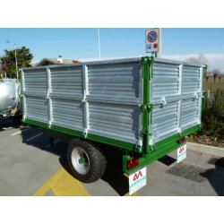 Remorque agricole VCR40 P2 - trilatérale rabattable - Vendrame - charge 5000 kg - PTAC 50 quintaux