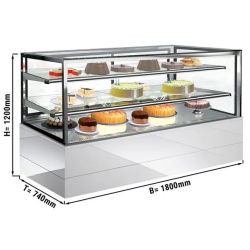 Vitrine réfrigérée de présentation avec service arrière de 1,80 mètres