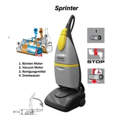 Autolaveuse accompagnée Lavor Spinter électrique - largeur de travail 290 mm - bac eau propre 2.8 L / eau sale 5.6 L