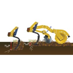 Déchaumeur à dents repliable Cayman CF - Alpego / Algritec - largeur 4000 mm - puissance 200-270 hp
